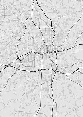 Winston Salem USA Map