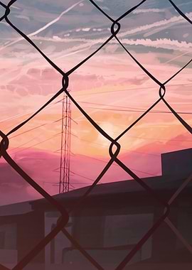 Fence Sunset Multiplate 4