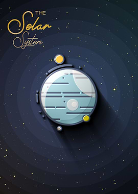 NEPTUNE SOLAR SYSTEM FLAT