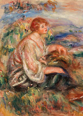 Woman in Tulle Blouse