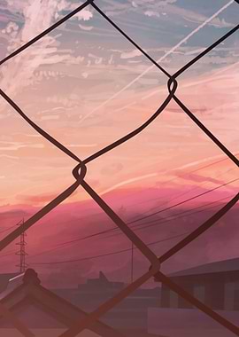 Fence Sunset Multiplate 3