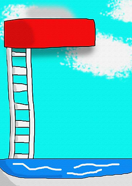 Pool and Diving Board