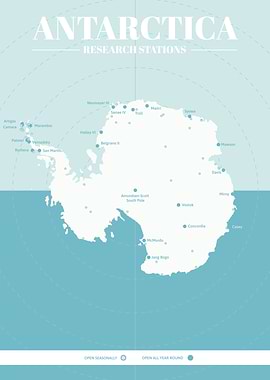 Antarctica Research Map