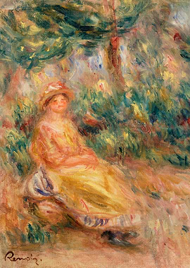 Woman in Pink and Yellow
