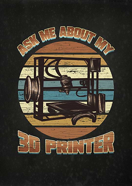 3D Printer Geek Funny Pun