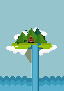 country above the clouds
