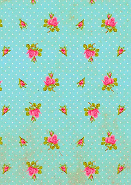 Grunge Floral Pattern 08