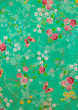 Grunge Floral Pattern 02