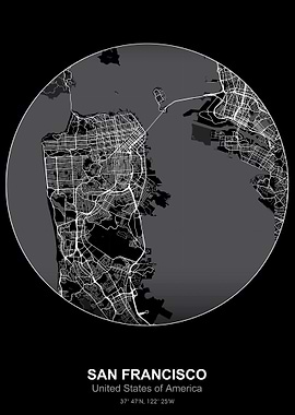 san francisco circle map