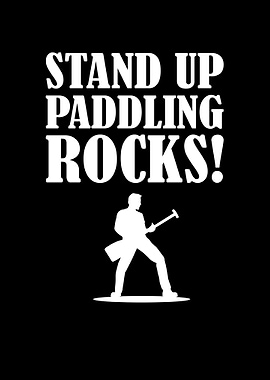Stand Up Paddling Rocks
