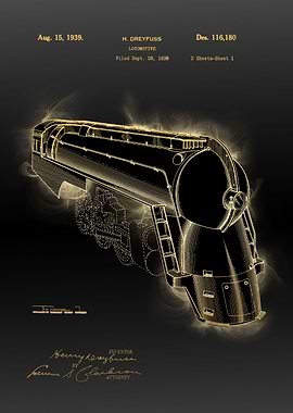 locomotive patent black