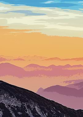 WONDERFUL SUNSET SCENERY