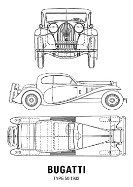 BNW Bugatti Type 50 1932