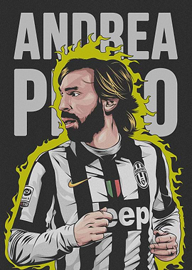 Andrea pirlo vintage art