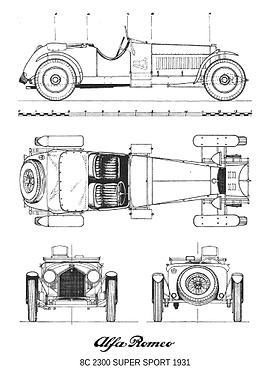 BNW Alfa Romeo 8C 2300 Sup