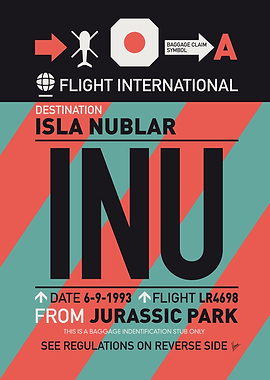 Isla Nublar Luggage Tag