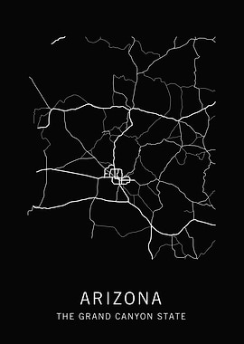 Arizona State Road Map