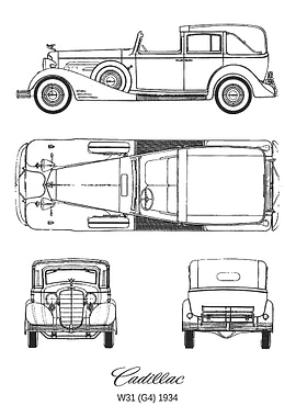 BNW Cadillac V16 town car
