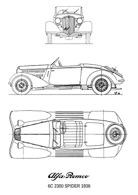 BNW Alfa Romeo 6C 2300 Spi