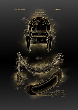 football helmet patent