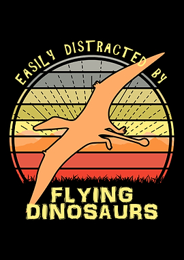 Flying Dinosaur Distracted