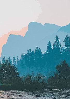 WONDERFUL MOUNTAIN SCENERY