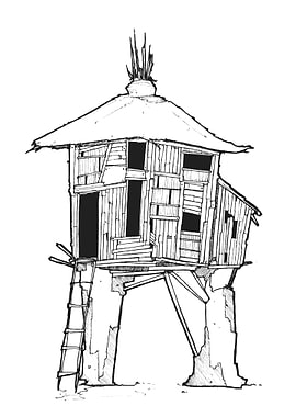 cabin on stilts