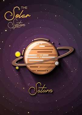 SATURN FLAT SOLAR SYSTEM
