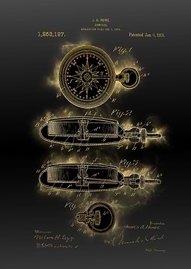 compass patent black