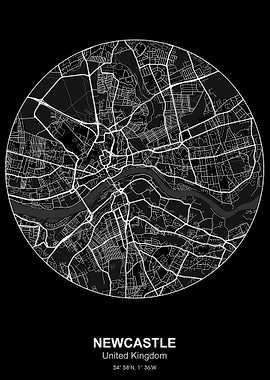 newcastle circle map