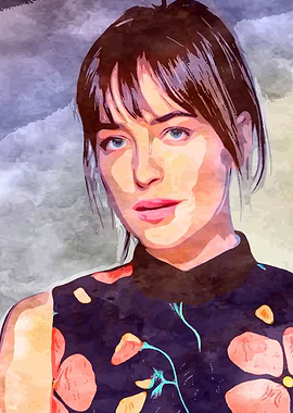 Water Color Dakota Johnson