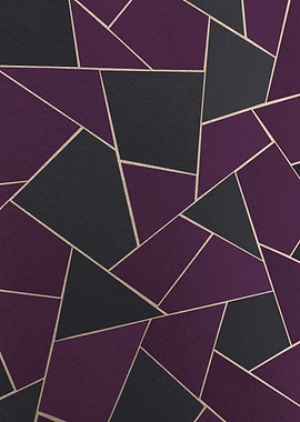 Charcoal Purple Gold Geo 1