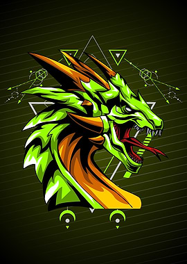 GREEN GLOW DRAGON