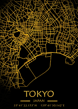 Tokyo Japan City Map