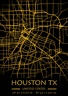 Houston Texas City Map