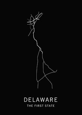 Delaware State Road Map