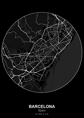 barcelona circle map