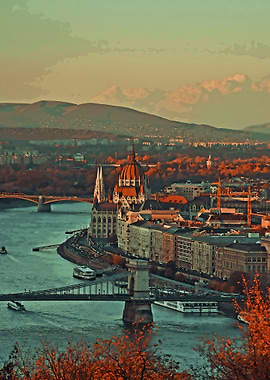 BEAUTIFUL SUNSET IN CITY