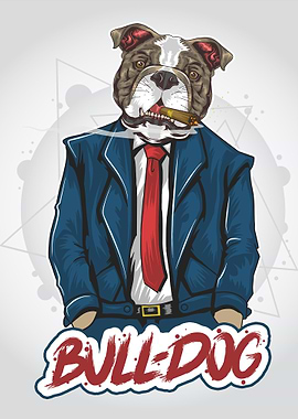 Bulldog Business Dog