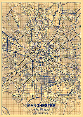 manchester paper grid map