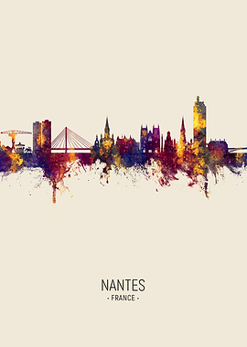 Nantes Skyline France