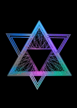 Geometric triangles glow