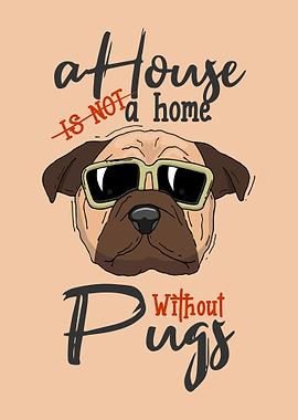 Funny Pug in Sunglasses