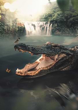 Crocodile and Sparrow