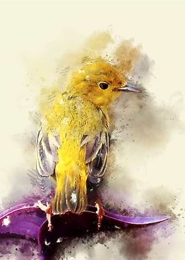 Watercolor Bird Painting