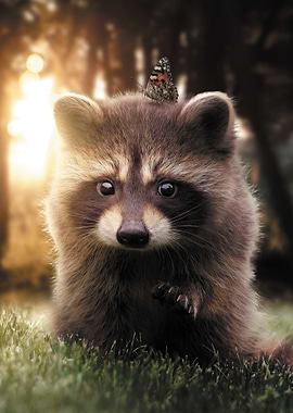 The Raccoon and Butterfly