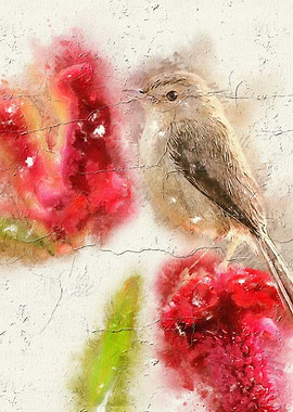 Watercolor Bird Painting