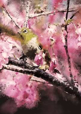 Watercolor Bird Painting