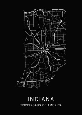 Indiana State Road Map