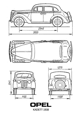 BNW Opel Kadett 1938